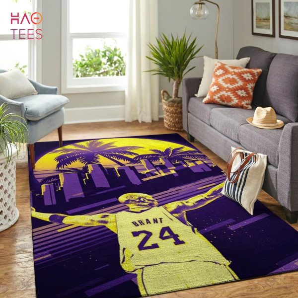 Kobe Bryant Legend Lakers Sport Area Rug Rugs For Living Room Rug Home Decor