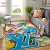 Los Angeles Rams NFL Team Logo Area Rugs Wooden Style Living Room Carpet Sports Floor Decor
