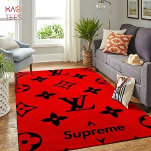 Louis Vuitton x Supreme Area Rug Hypebeast Fashion Brand Living Room Carpet Floor D?cor