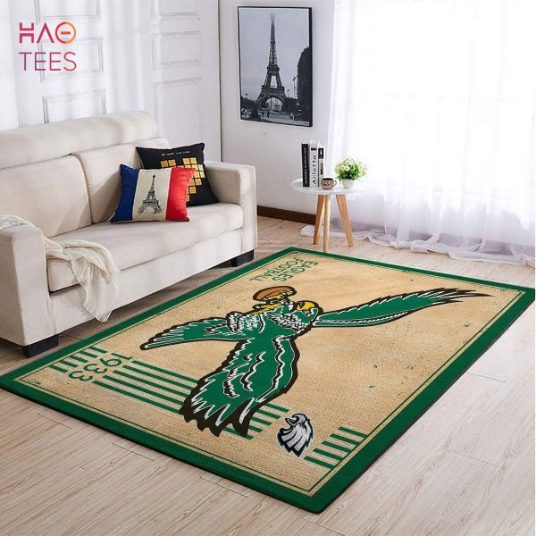 Philadelphia Eagles NFL Area Rugs Retro Style Living Room Carpet Team Logo Sports