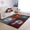 Atlanta Falcons NFL Area Rugs Retro Style Living Room Carpet Team Logo Sports Floor Decor
