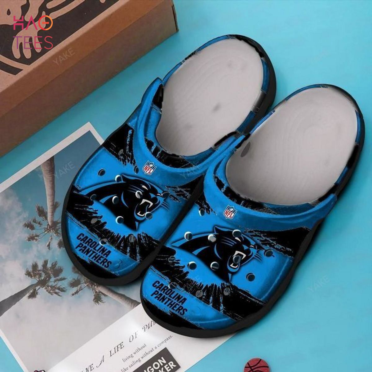 CROCS SHOE CLOGS CHARMS NFL Carolina Panthers