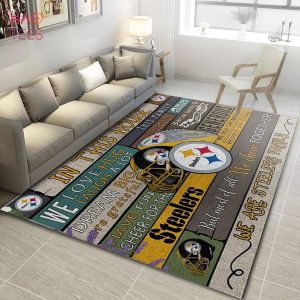 Pittsburgh Steelers Nfl Living Room Rug NFL Rug  Floor Decor