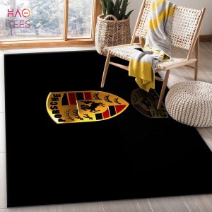 Porsche Logo Area Rug Living Room Rug Home Decor Floor Decor