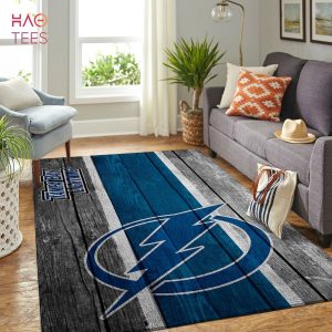 Tampa Bay Lightning NHL Team Logo Area Rugs