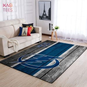 Tampa Bay Lightning NHL Team Logo Area Rugs