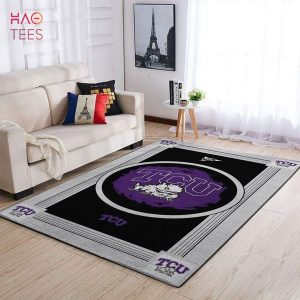 TCU Horned Frogs Area Rugs NCAA Football Basketball Living Room Carpet