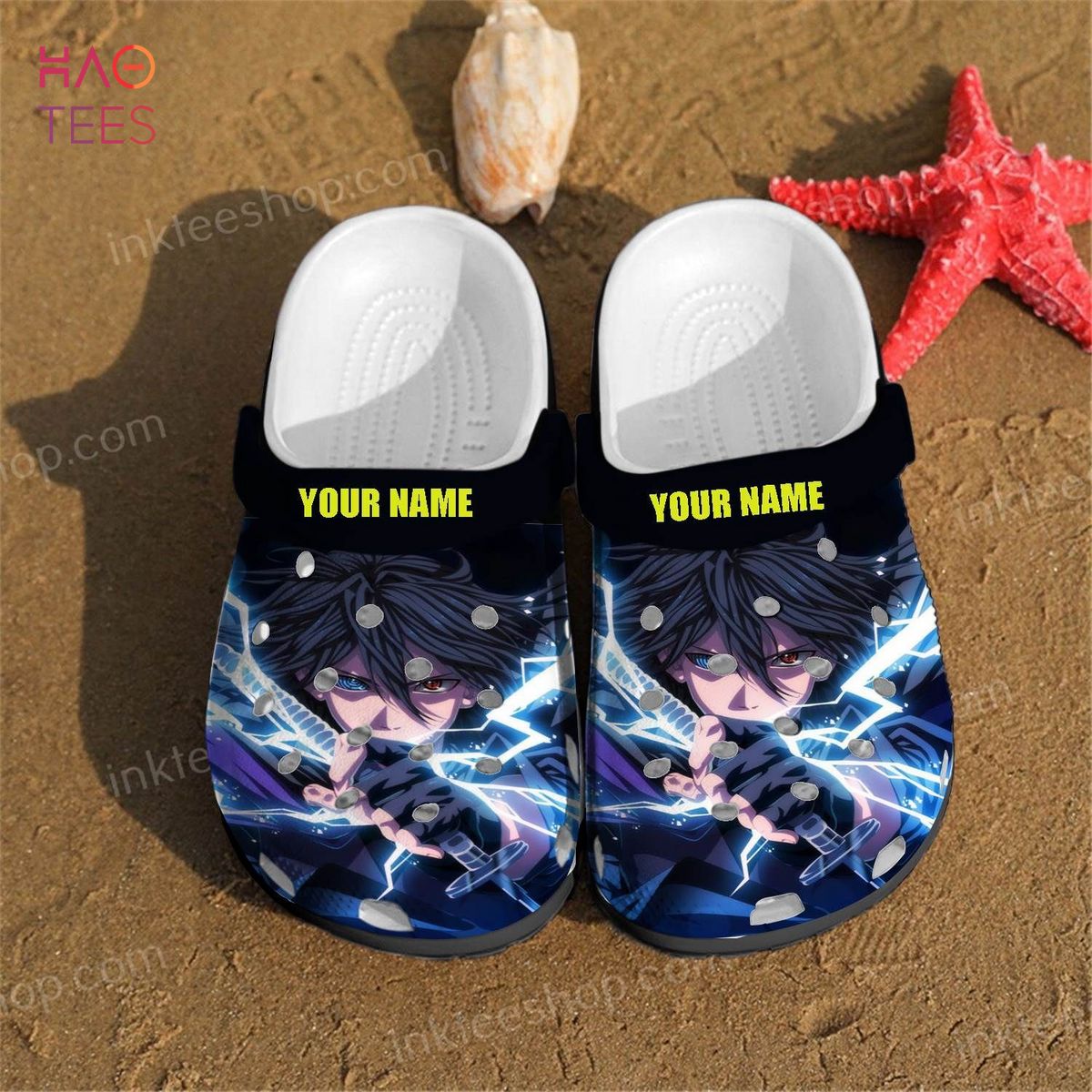 Uchiha Sasuke Anime Sku Personalized Name Crocs Clog Shoes Uchiha Sasuke Anime Sku Personalized Name Crocs Clog Shoes