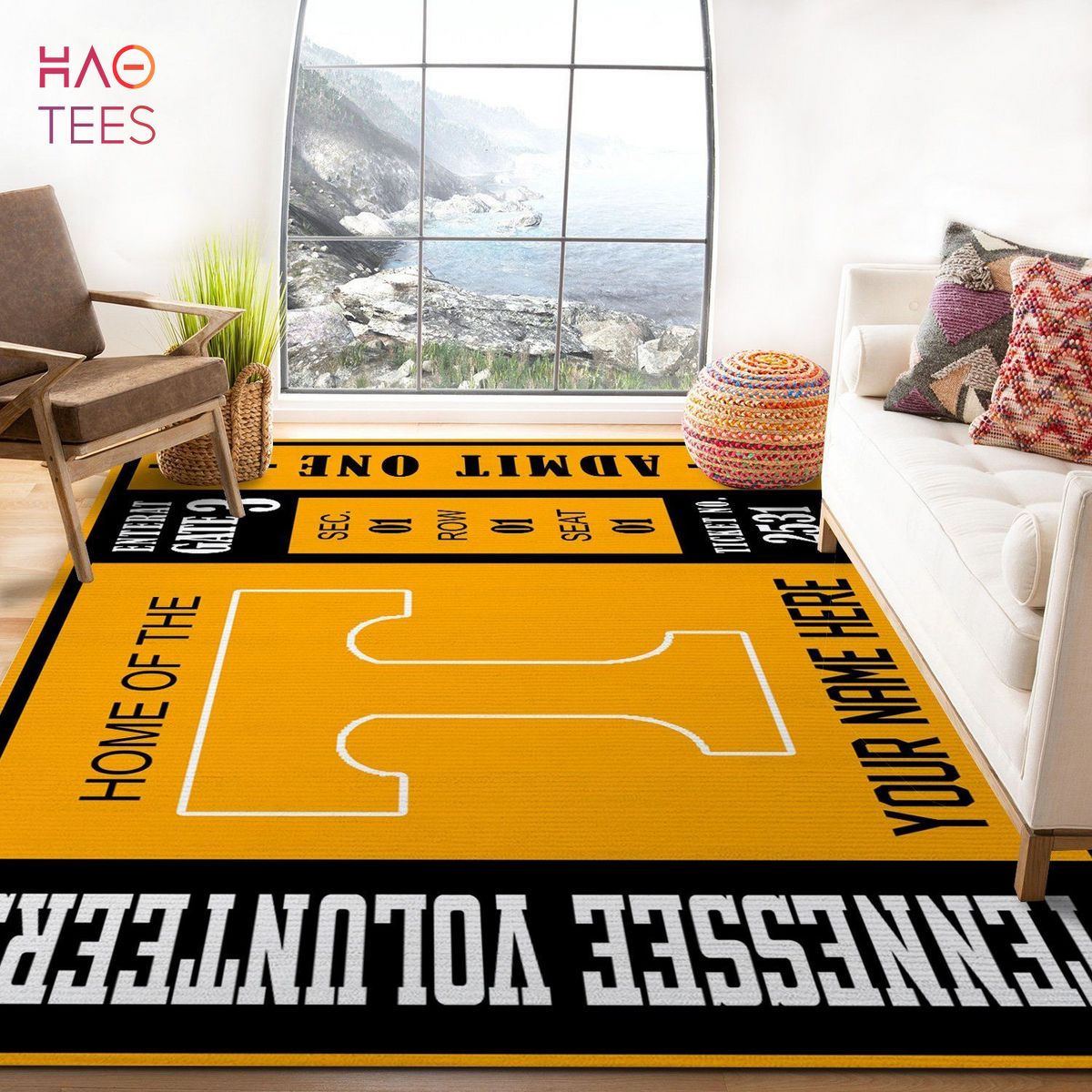 Tennessee Volunteers Ncaa Customizable Rug For Gift Living Room Rug Tennessee Volunteers Ncaa Customizable Rug For Gift Living Room Rug