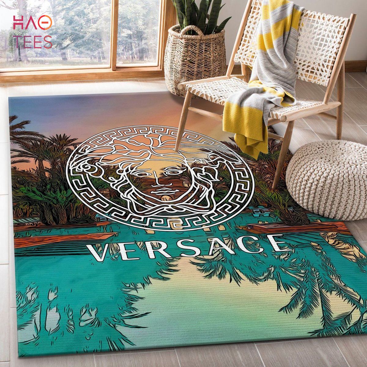 Versace best sale throw rug