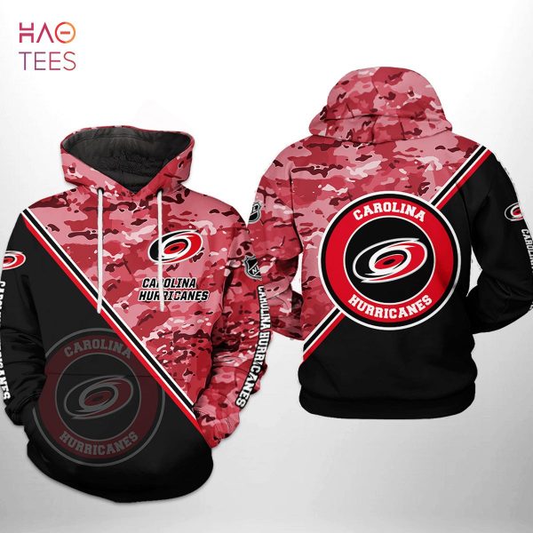 Carolina Hurricanes NHL Camo Team 3D Printed Hoodie