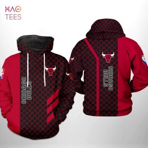 Chicago Bulls NBA Team Pattern Mix 3D Printed Hoodie