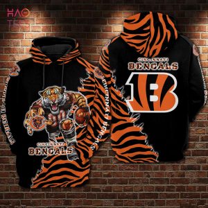 Cincinnati Bengals Nfl Football Tiger 3D Printed Hoodie