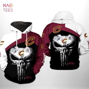 Cleveland Cavaliers NBA Skull Punisher Team 3D Printed Hoodie