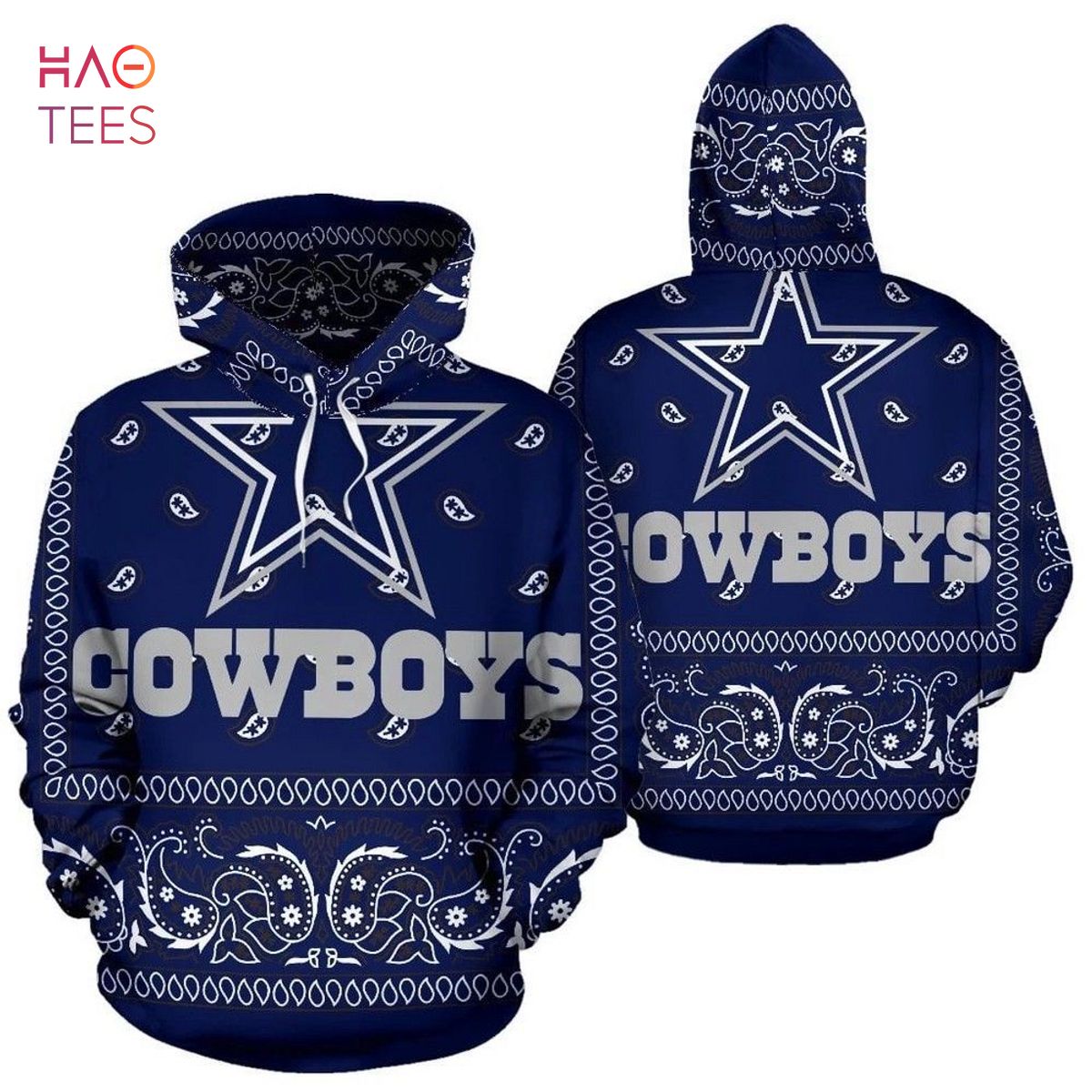 Dallas Cowboys Nfl Football Blue 3D Hoodie Dallas Cowboys Nfl Football Blue 3D Hoodie