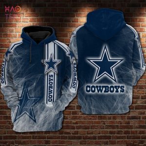 Dallas Cowboys Nfl Football Smoke Blue White 3D Hoodie For Men For Women