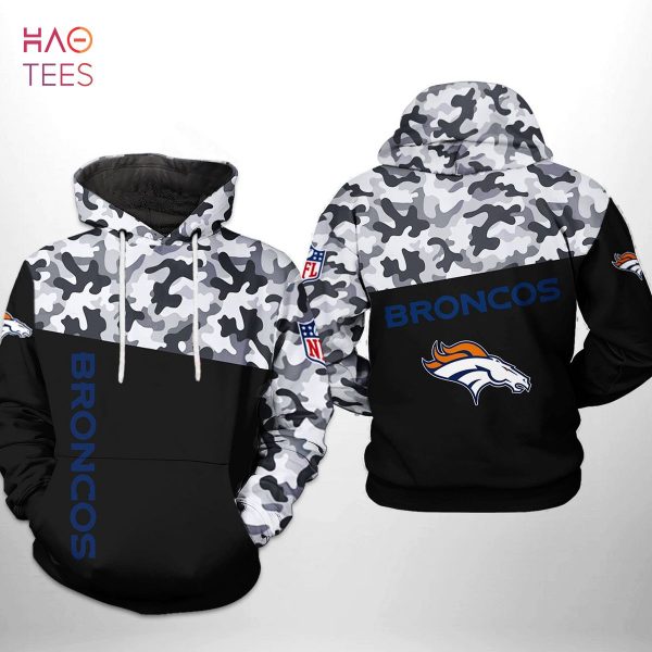 Denver Broncos NFL Camo Veteran Team 3D Printed Hoodie