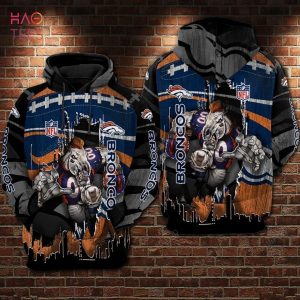 Denver Broncos Nfl Football Limeted 3d Hoodie For Men For Women