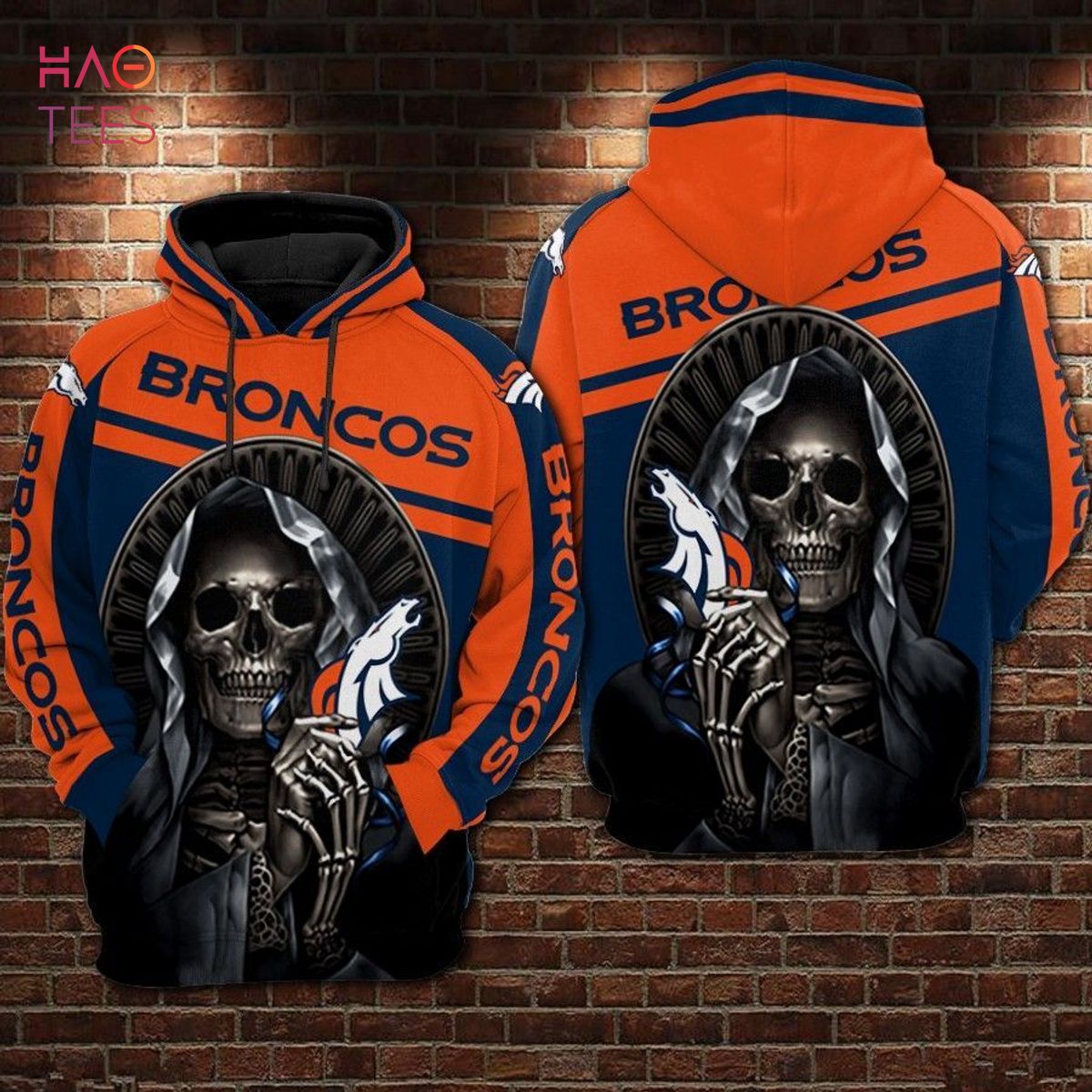 Denver Broncos American 3D Hoodie All Over Print Denver Broncos Fathers Day  Gifts - T-shirts Low Price