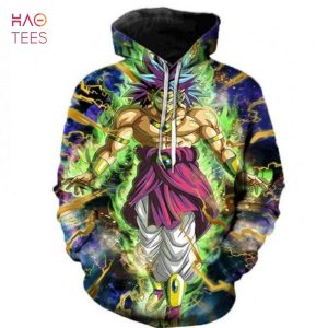 Dragon Ball Super Cartoon Dragon Ball Super Broly 3D Printed Hoodie