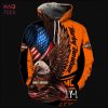 Eagle Harley Davidson 3D Printed Hoodie