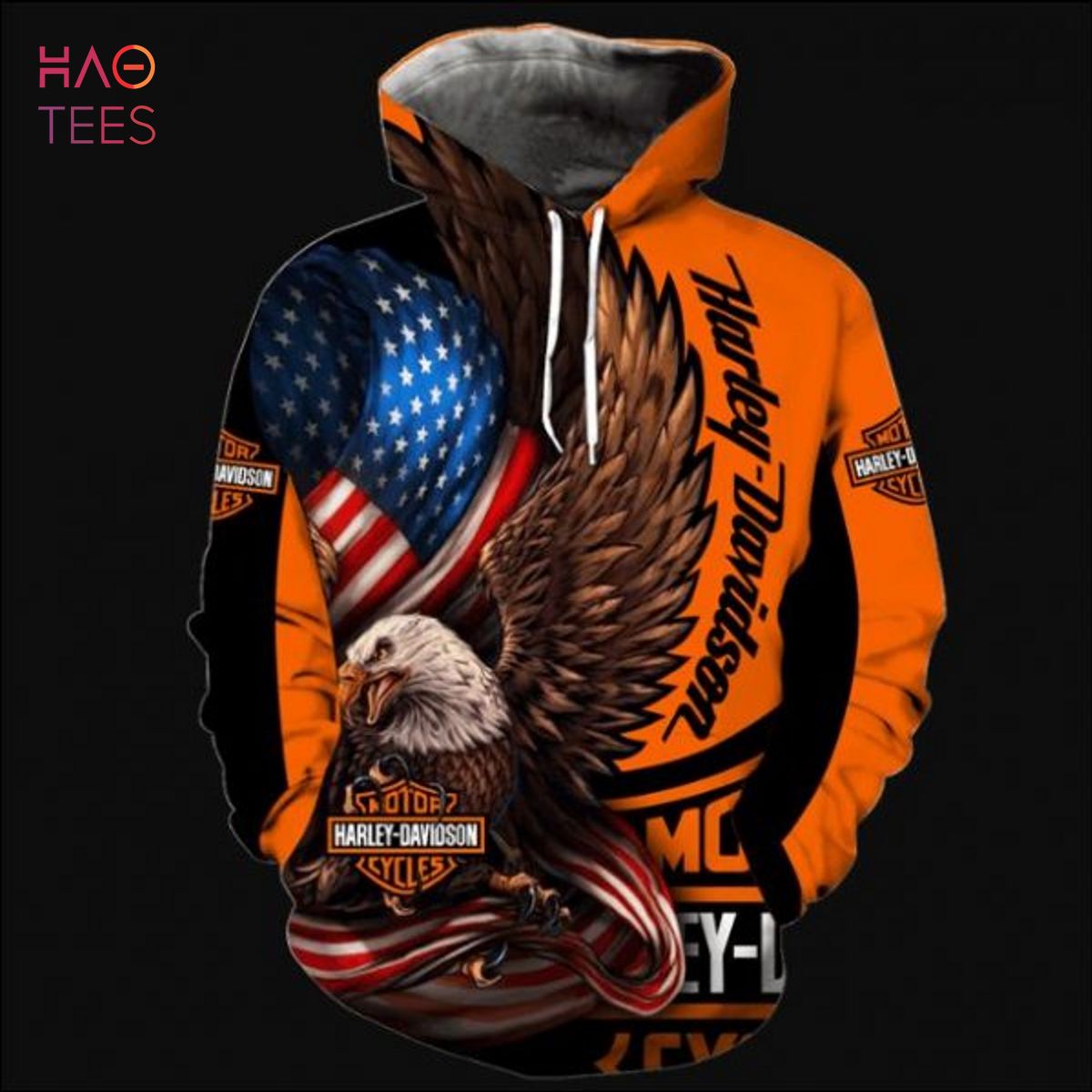 Eagle Harley Davidson 3D Printed Hoodie Luxury Store