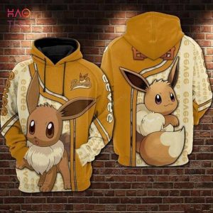 Eevee Pokemon 3D Hoodie 3D All Over Printed Hoodie