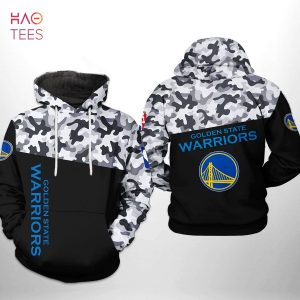 Golden State Warriors NBA Camo Veteran Team 3D Printed Hoodie