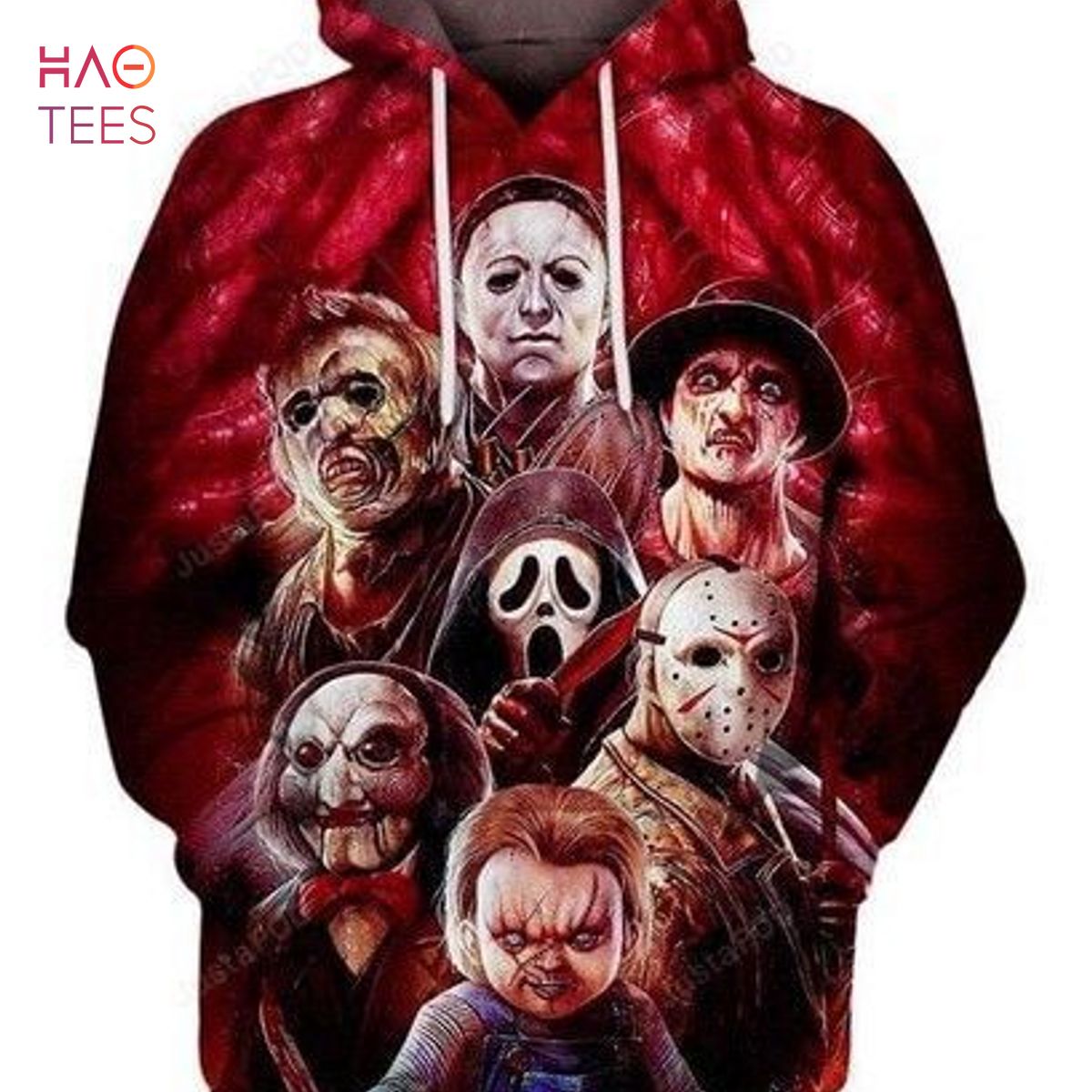 Halloween Horror Michael Myers Leatherface Freddy Krueger Jason Chucky 3d Hoodie All Over Print