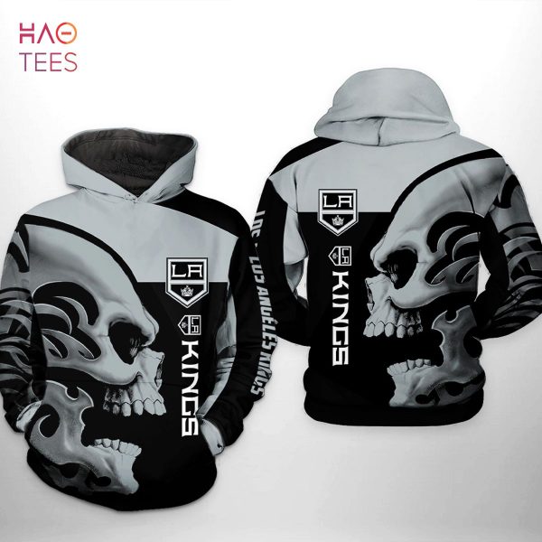 Los Angeles Kings NHL Skull 3D Printed Hoodie