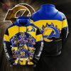 Los Angeles Rams NFL Camo Veteran Team 3D Printed Hoodie