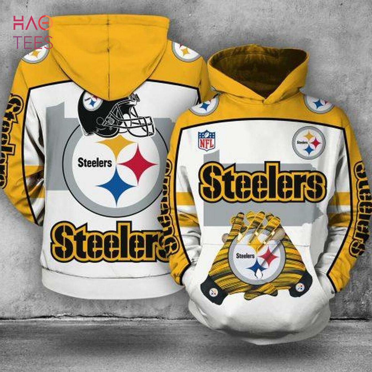 Men Women Pittsburgh Steelers 3D Hoodie POD Design