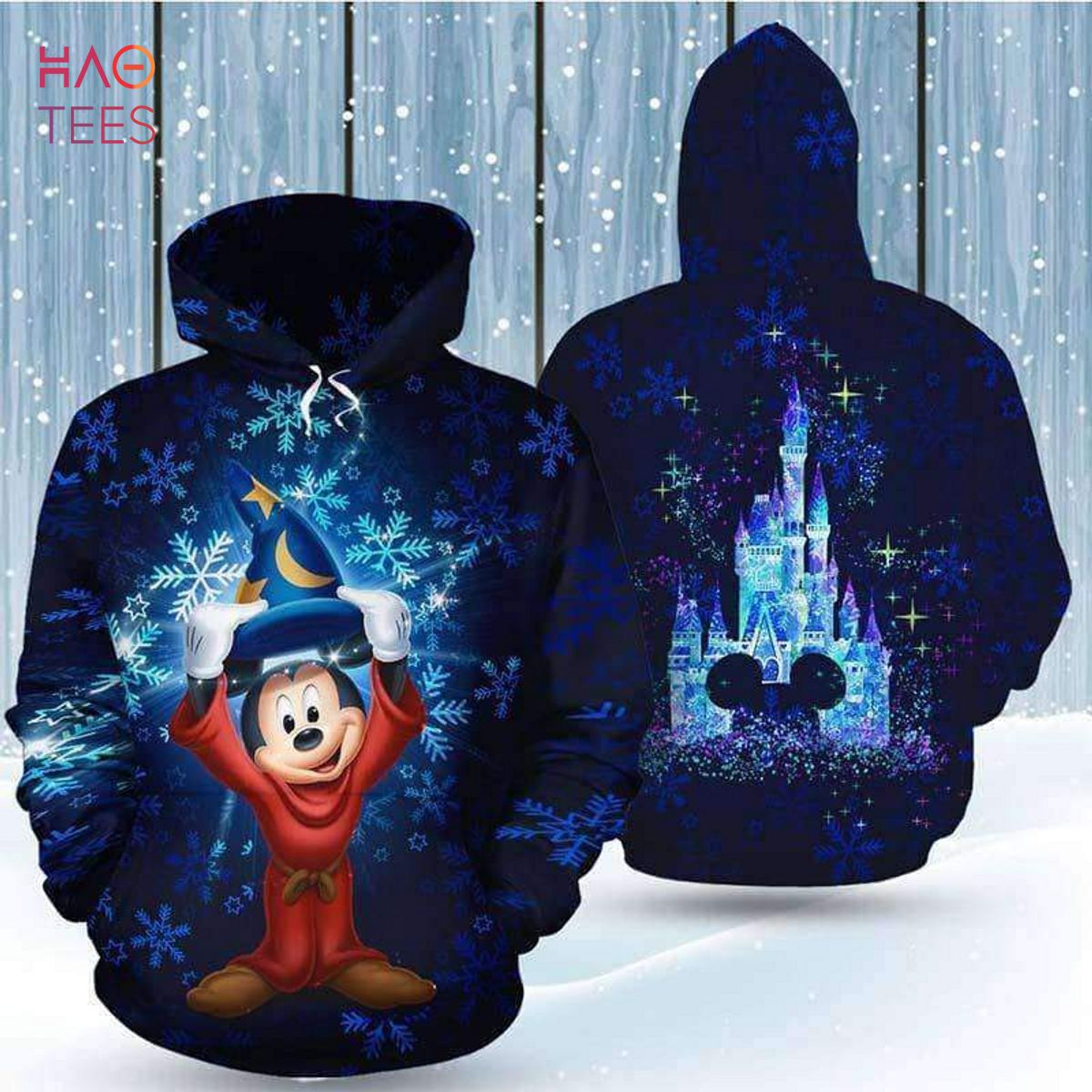 Mickey Mouse Fantasia 3D Printed Hoodie