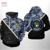 Milwaukee Bucks NBA Camo Veteran Team 3D Printed Hoodie