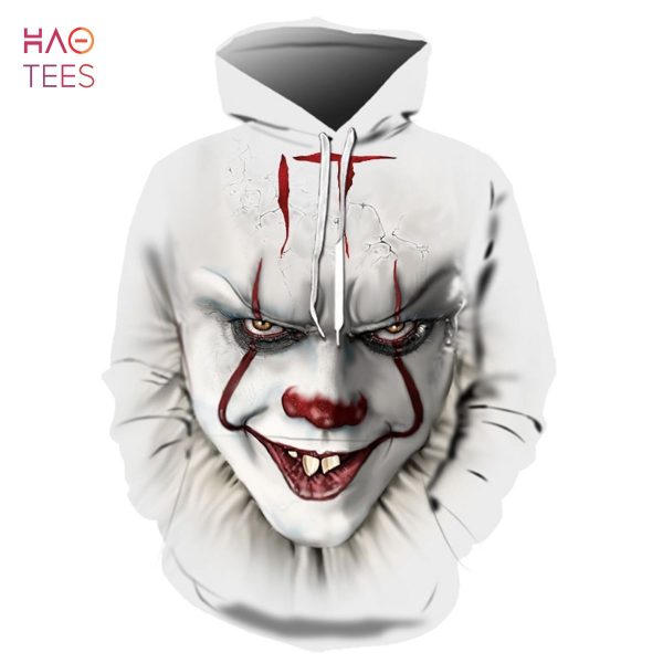 Movie It Pennywise Clown Stephen King 3D Printed Hoodie