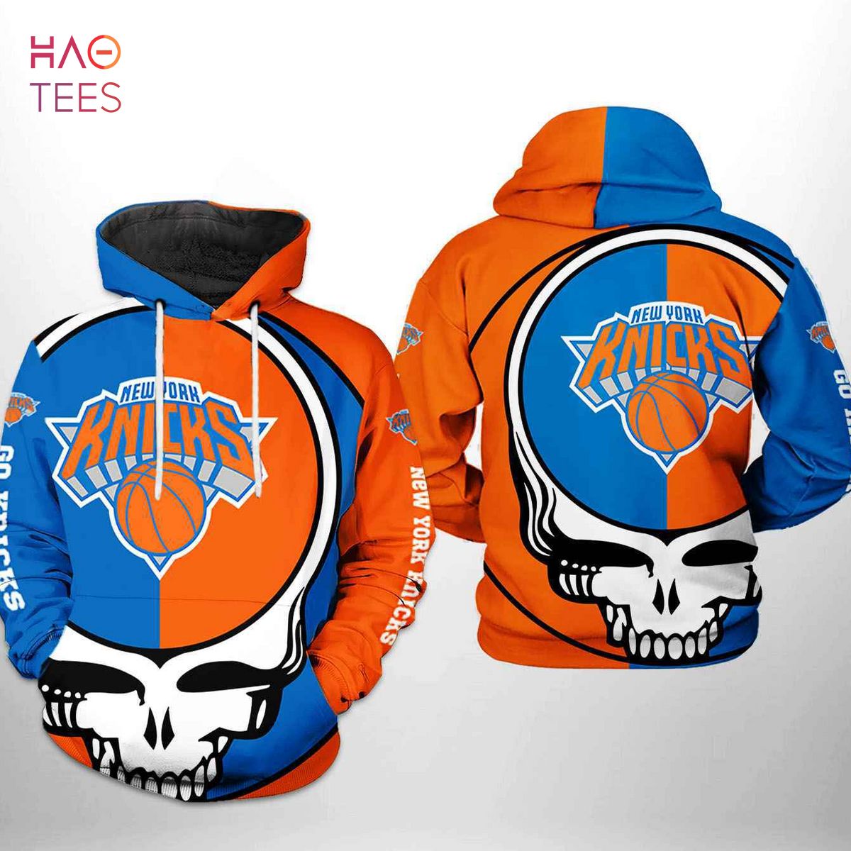 New York Knicks NBA Grateful Dead 3D Printed Hoodie