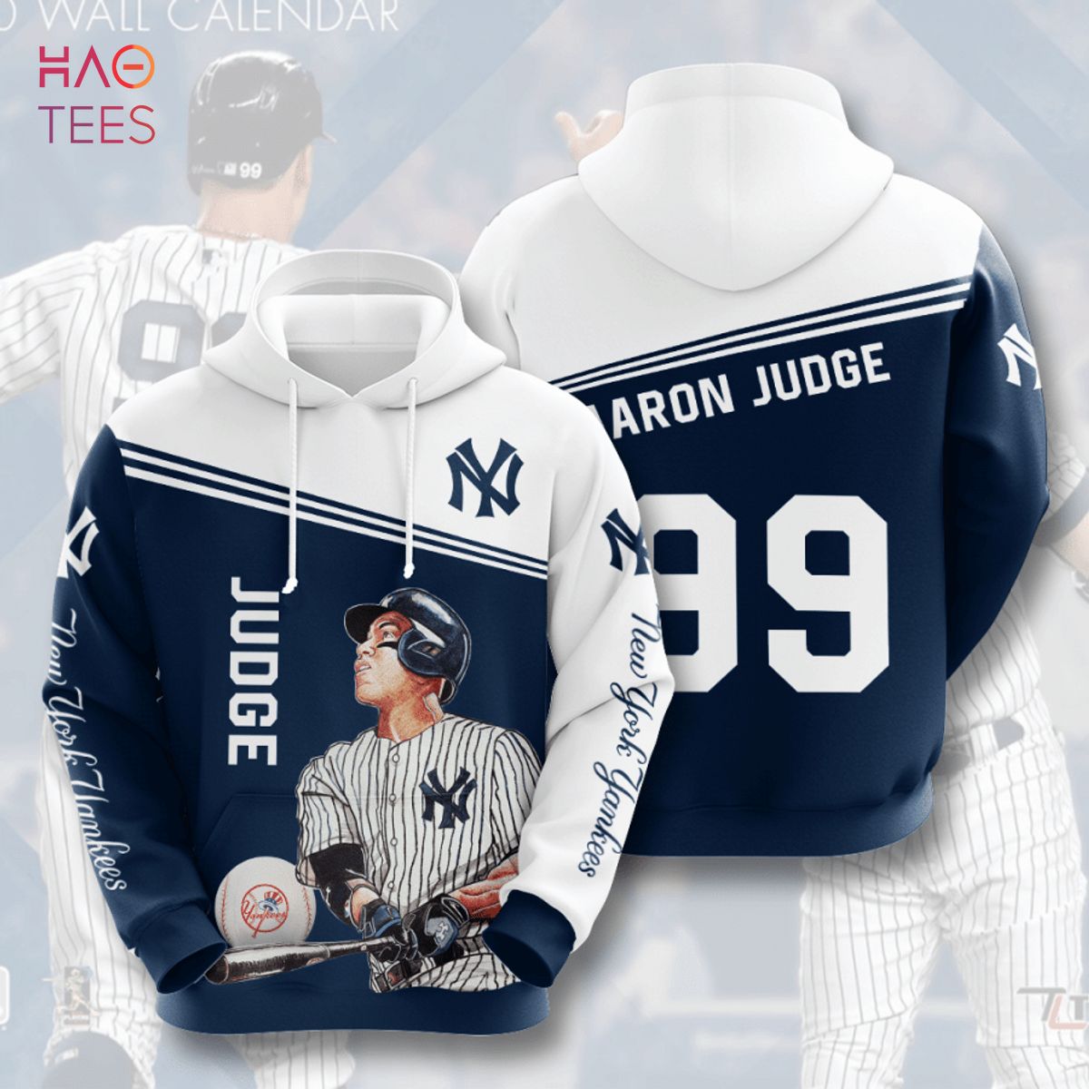New York Yankees Aaron Judge 3D Hoodie