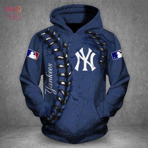 New York Yankees Zip 3D Hoodie All Over Print