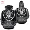 Oakland Raiders Hip Hop Skull 3D Hoodie