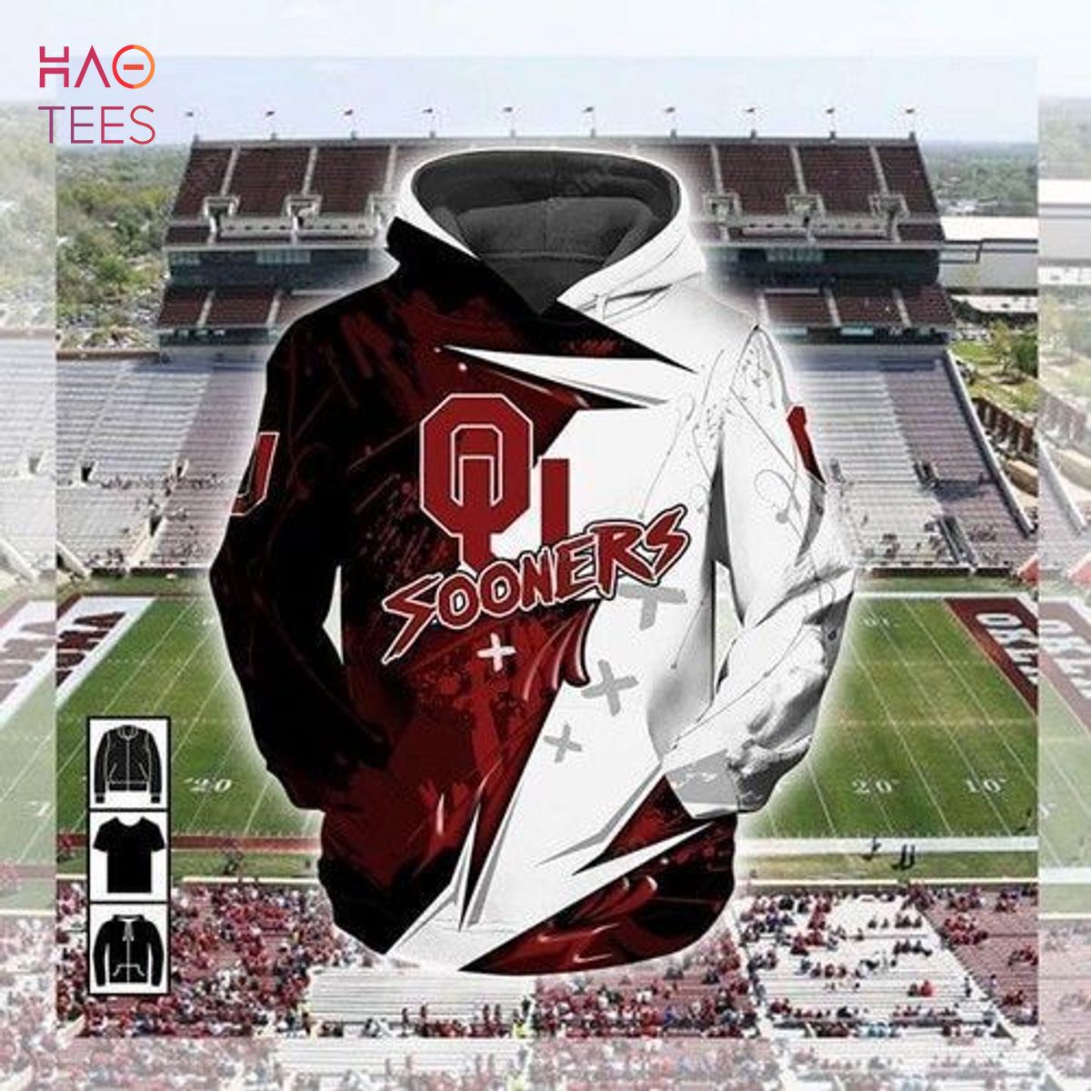 Oklahoma Sooners For Football 3d Hoodie All Over Print Oklahoma Sooners For Football 3d Hoodie All Over Print
