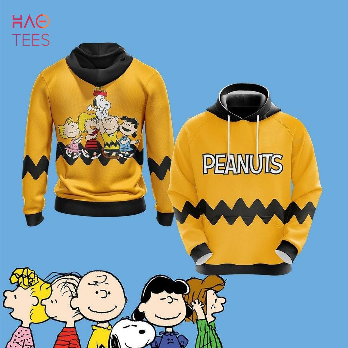 Peanuts Character Unisex 3D Hoodie All Over Print Hoodie Peanuts Character Unisex 3D Hoodie All Over Print Hoodie