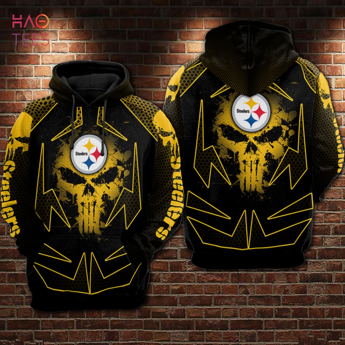 AVAILABLE Pittsburgh Steelers 3D Printed Hoodie POD Design