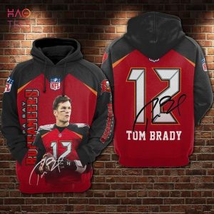 Tampa Bay Buccaneers Number 12 Tom Brady Zip 3D Hoodie All Over Print