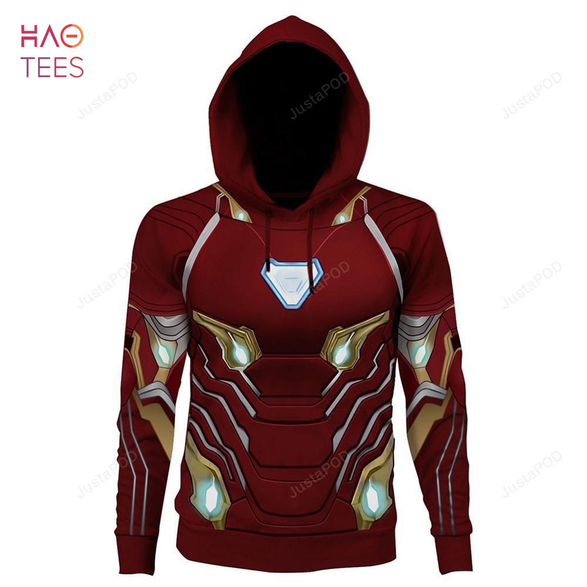 The Avengers Endgame Iron Man Cosplay 3D Hoodie 3D Printed Thin Sports Jacket