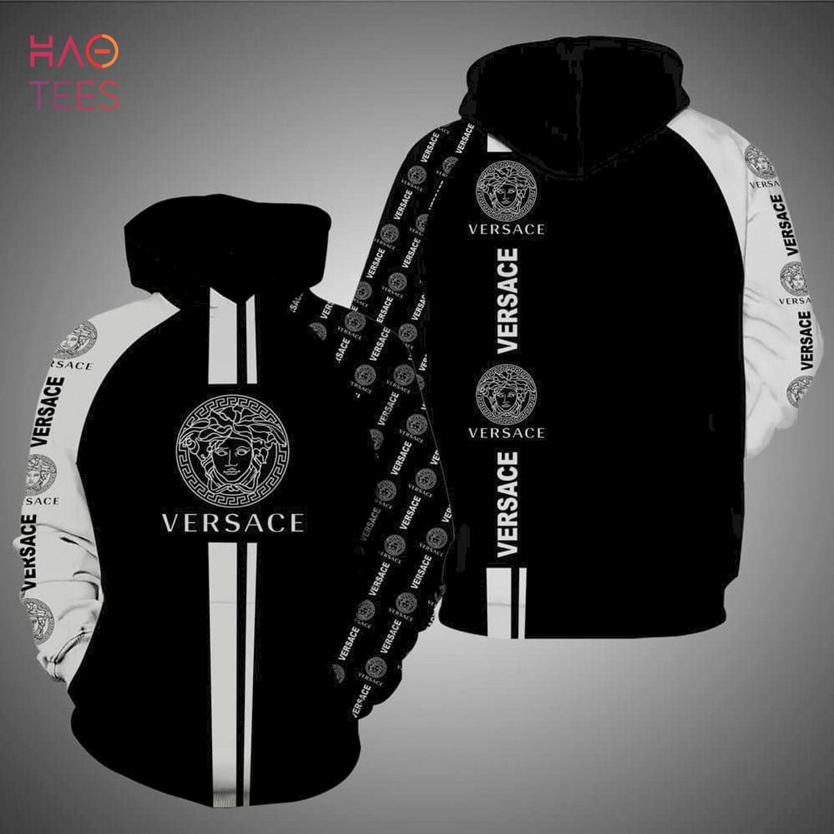 Versace Versace All Over Printed 3D Hoodie Sweatshirt Versace Versace All Over Printed 3D Hoodie Sweatshirt