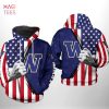 Washington Capitals NHL US FLag Team 3D Printed Hoodie