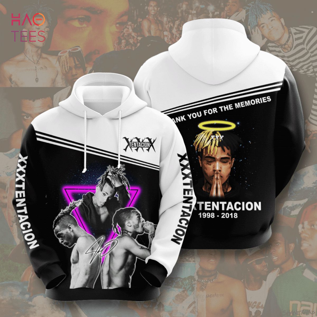 Xxx tentacion 1998 2018 3D Hoodie Xxx tentacion 1998 2018 3D Hoodie
