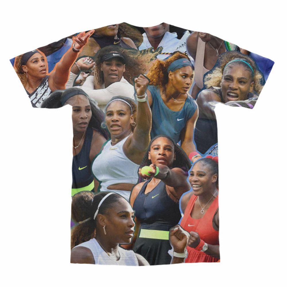 Serena Williams Photo Collage T-Shirt Serena Williams Photo Collage T-Shirt