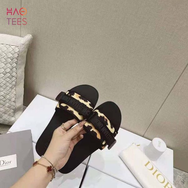 [TRENDDING] Dior Women Dio r Evolution Slide Beige Multicolor Mizza Shiny Technical Fabric