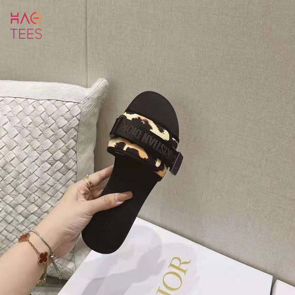 [TRENDDING] Dior Women Dio r Evolution Slide Beige Multicolor Mizza Shiny Technical Fabric